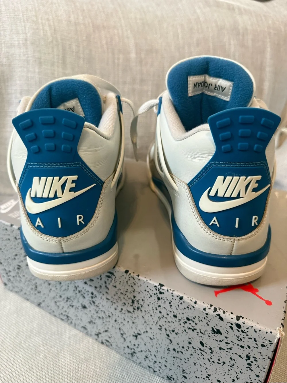 Air Jordan 4 retro military blue.